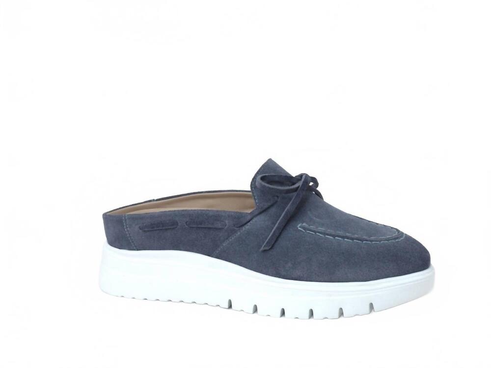 NEW SOFTWAVES women's milana mule in glacial blue